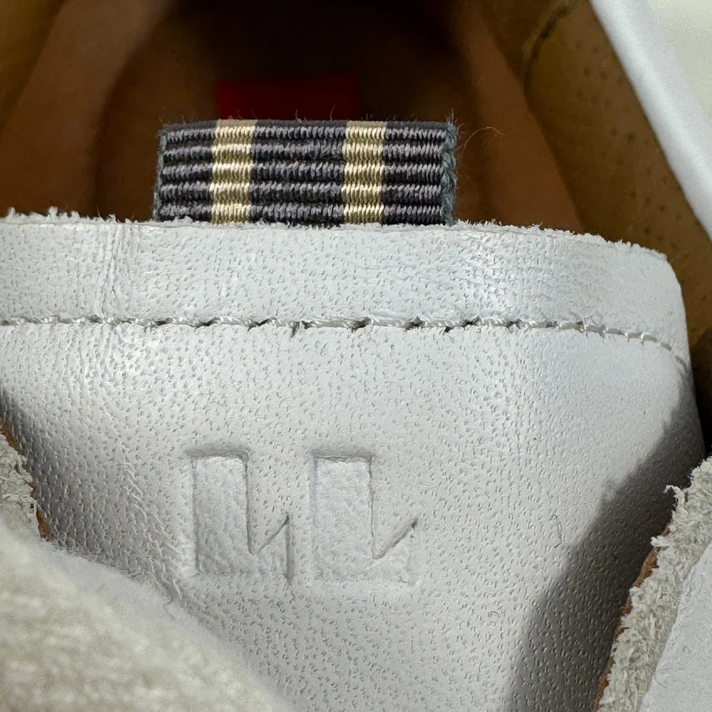 LLOYD Gemo White Leather Low Top Sneakers Men's Size 8.5 Germany‎ Casual Shoes